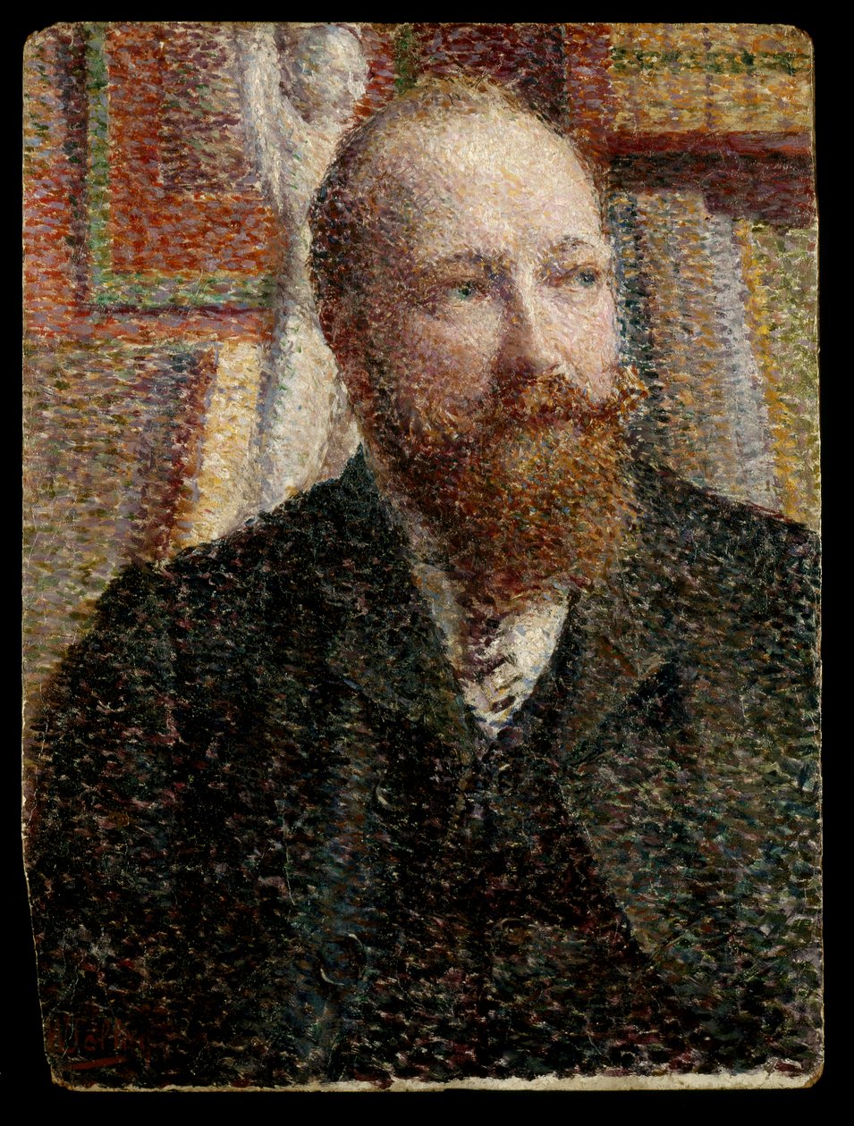 Porträtt av Alfred Verhaeren c.1890 (olja ombord) av William Jelley