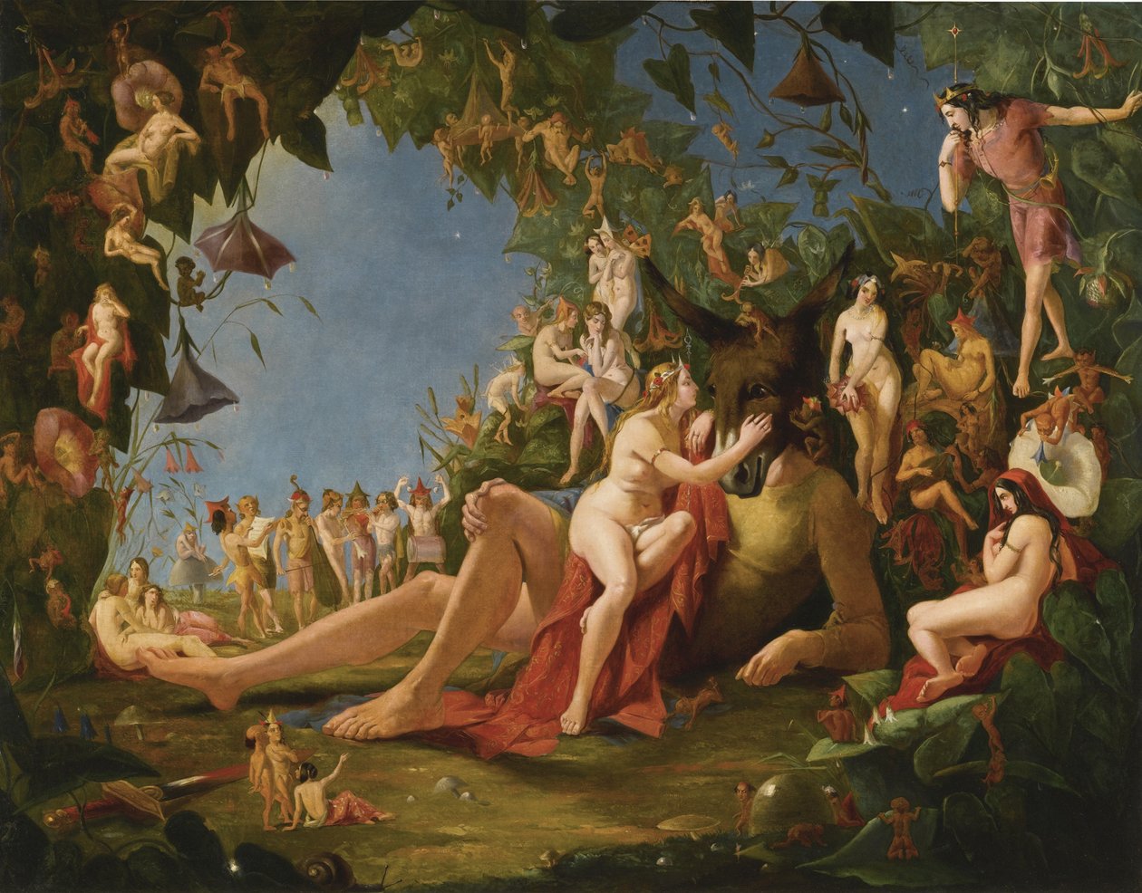 En midsommarnattsdröm, ca. 1846 av William John Montaigne