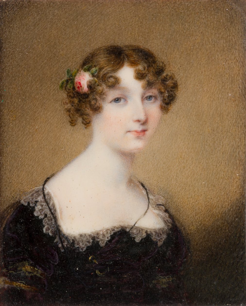Porträtt av Lady Lucy Whitmore, född Bridgeman (1792-1840), ca 1812-40 (olja och duk) av William John Newton