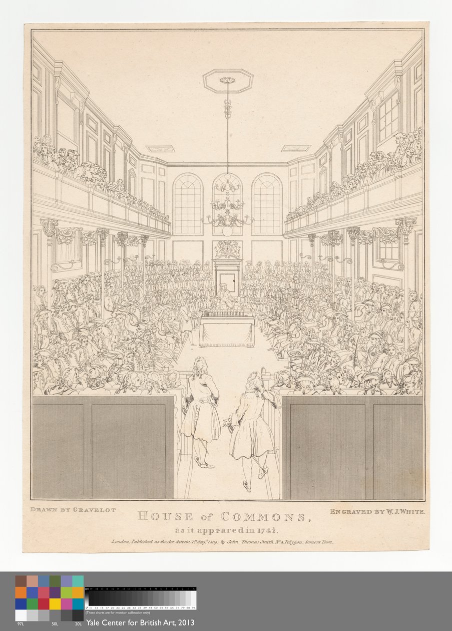 Underhuset, som det såg ut 1741-2 av William Johnstone White