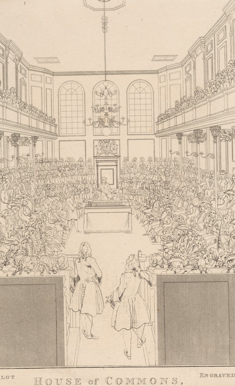 Underhuset, som det såg ut 1741-2 av William Johnstone White