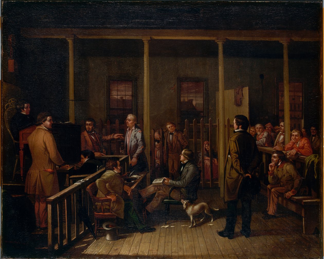 Missouri rättssal, 1852. av William Josiah Brickey