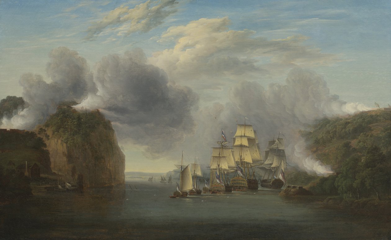 Att tvinga fram Hudson River-passagen, 1835 av William Joy