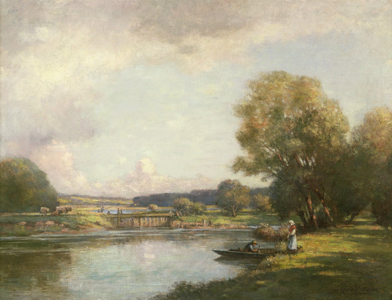 Sommar på Hemingford Grey av William Kay Blacklock