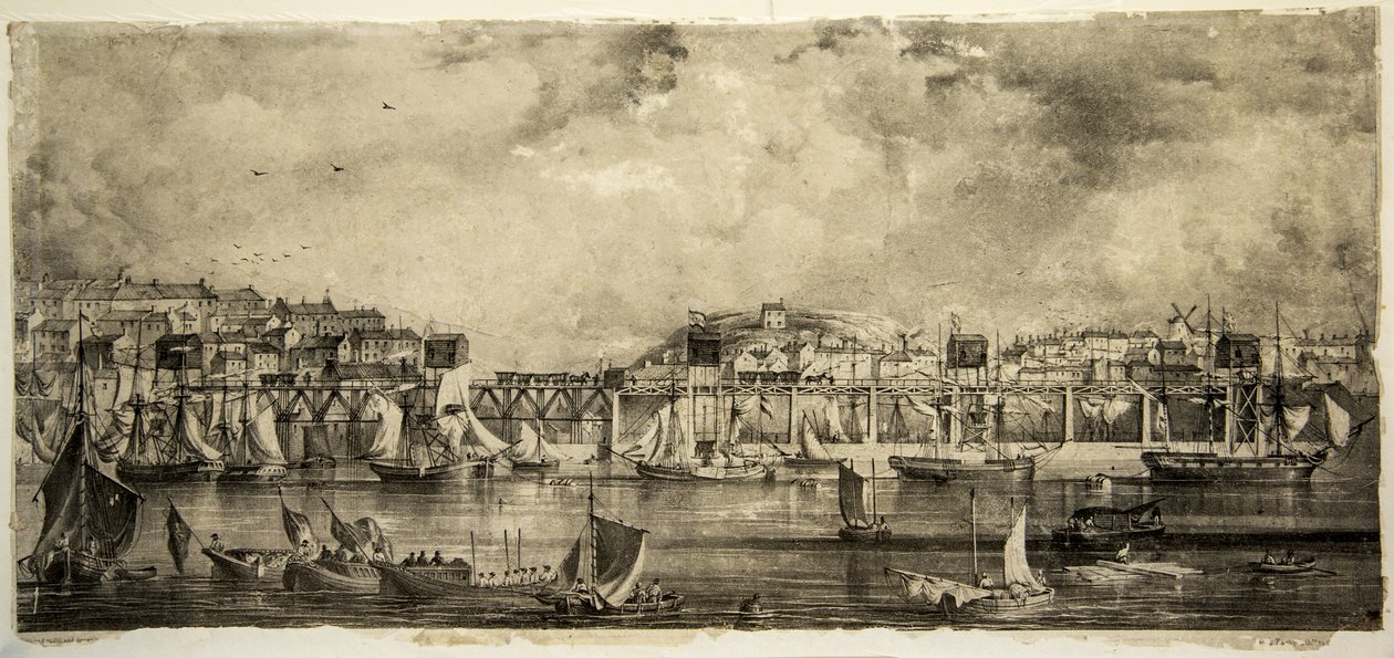 Invigningen av Stanhope och Tyne Drops, South Shields, september 1834 av William Kidd
