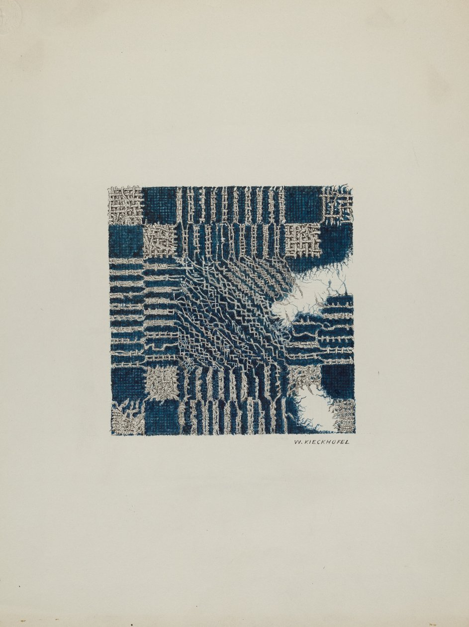 Coverlet avsnitt av, c. 1940. av William Kieckhofel