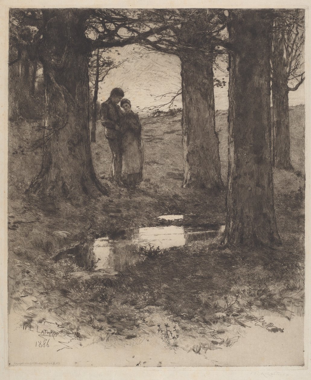 En kvällspromenad av William Langson Lathrop