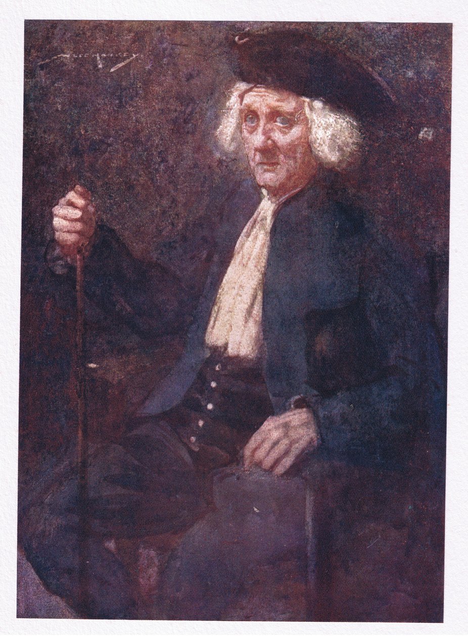 En man som han var för hela landet kär och passerade rik med fyrtio pund om året (färg litho) av William Lee Hankey