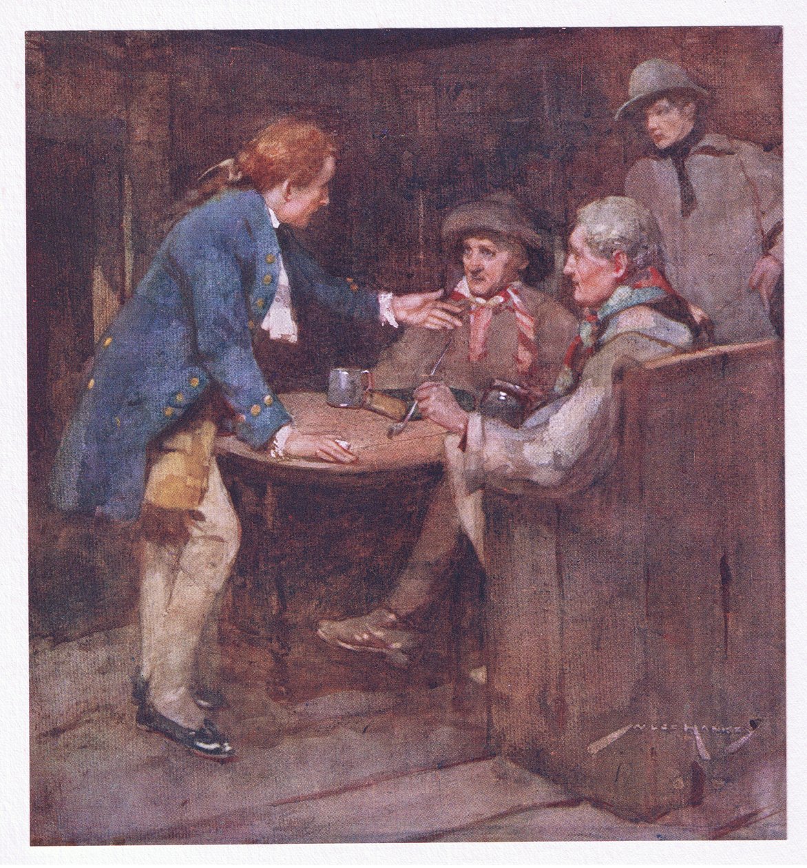 Jag hade fortfarande förhoppningar, för stolthet övervakar oss fortfarande (färg litho) av William Lee Hankey