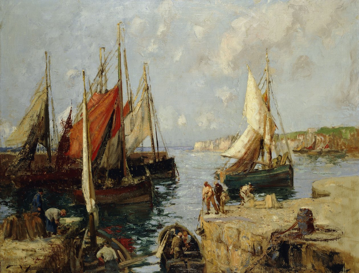 Musselbåtar, Honfleur av William Lee Hankey