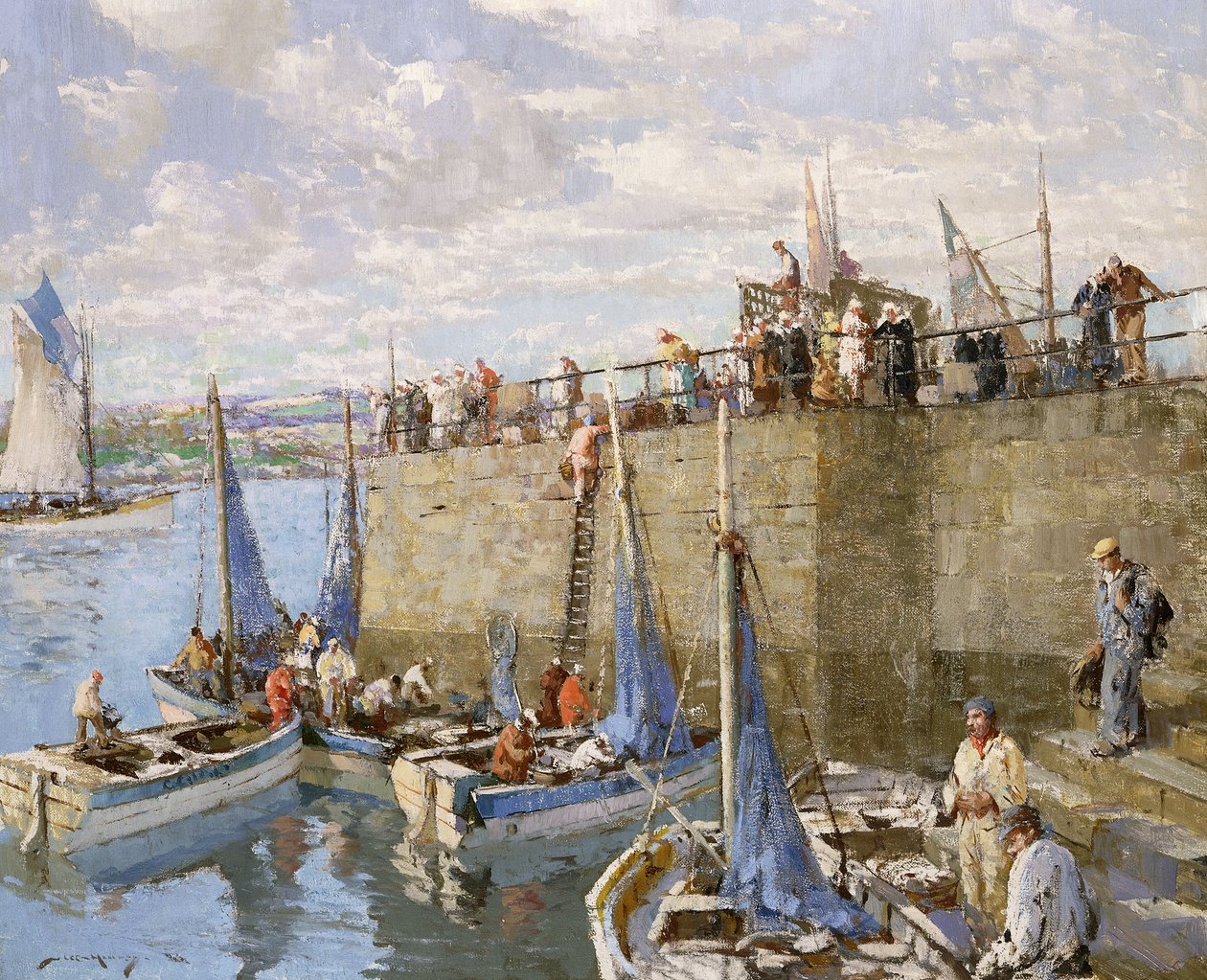 Sardine Fishers, Concarneau av William Lee Hankey