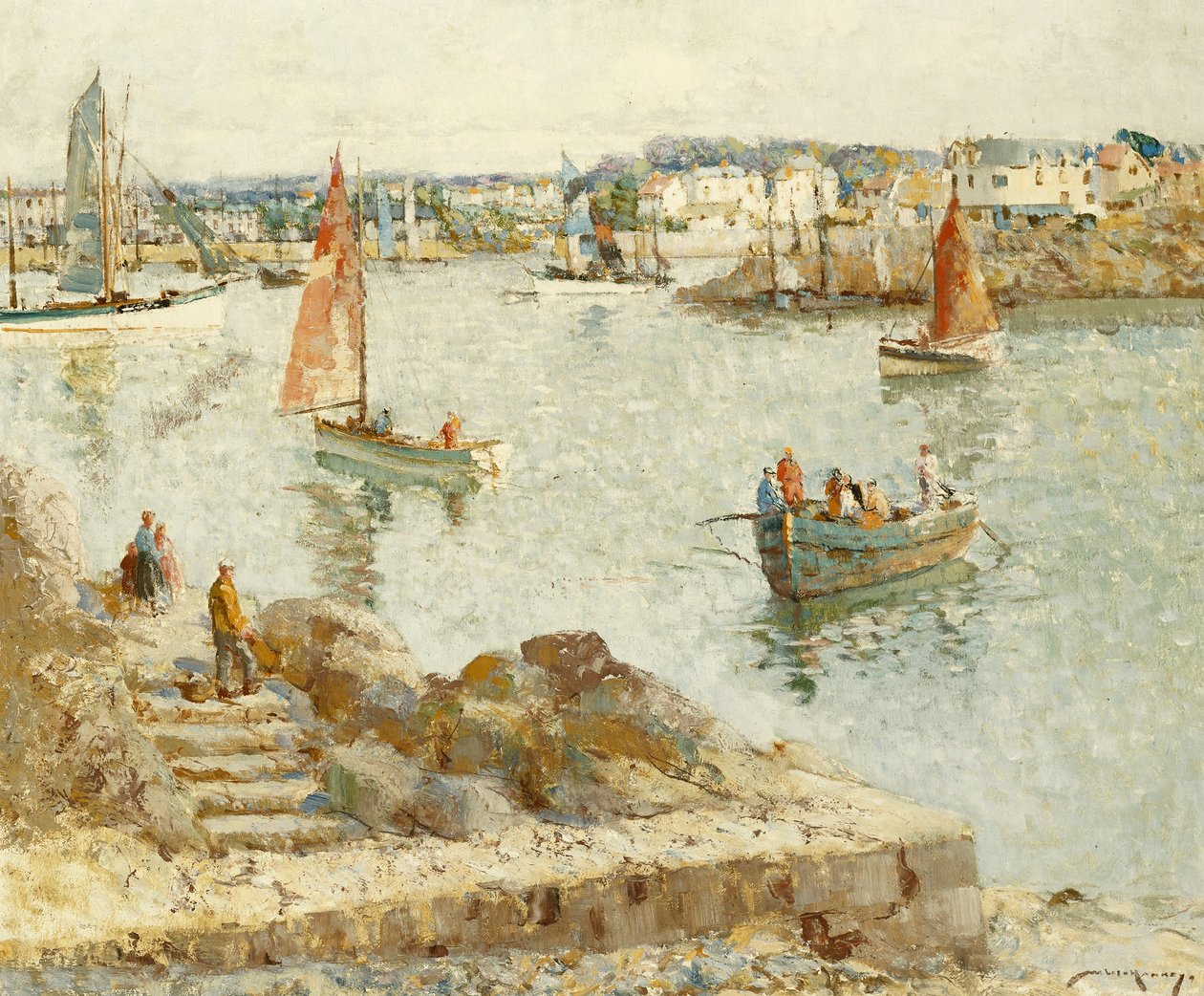 Färjan, concarneau av William Lee Hankey