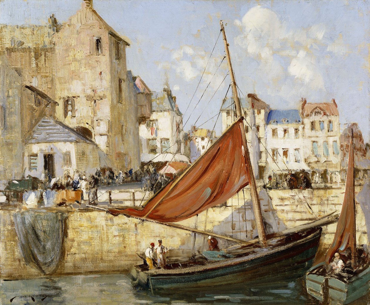 Hamnen, Honfleur av William Lee Hankey