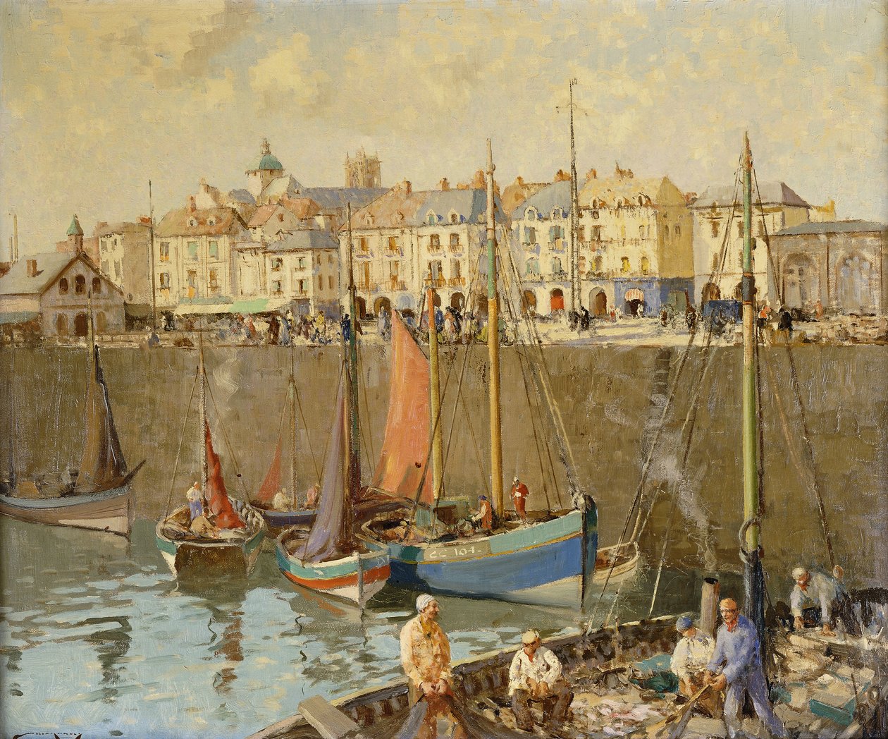 The Quai, Dieppe av William Lee Hankey
