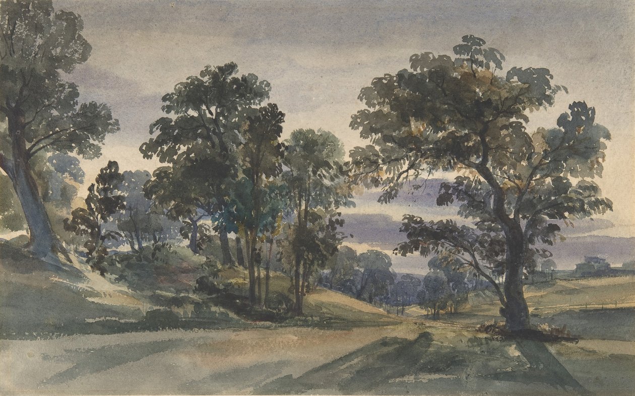 A Parkland View at Dusk, ca. 1879. av William Leighton Leitch
