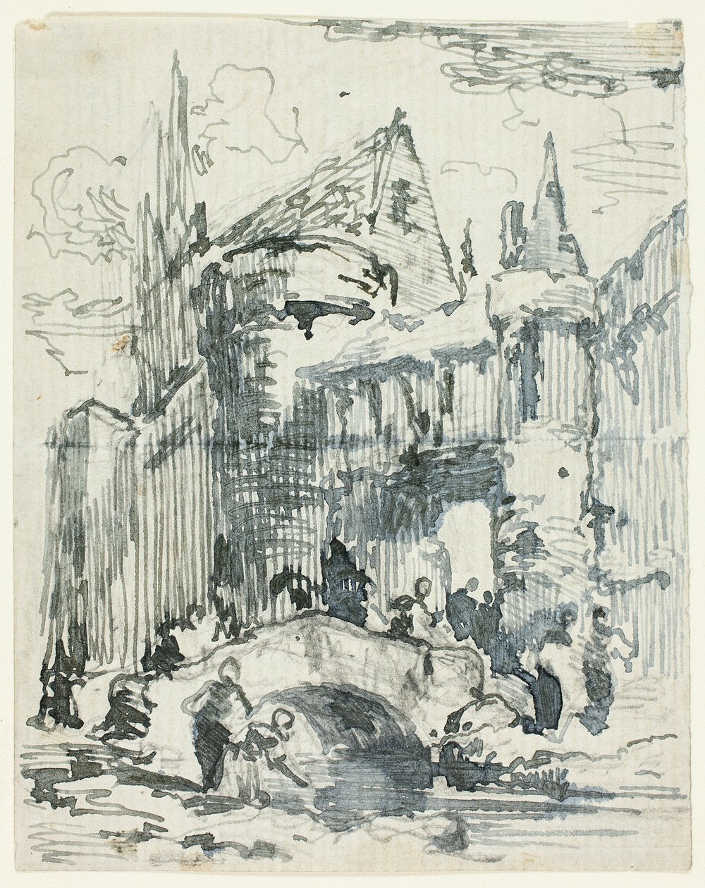 Stadsbron och portal av William Leighton Leitch