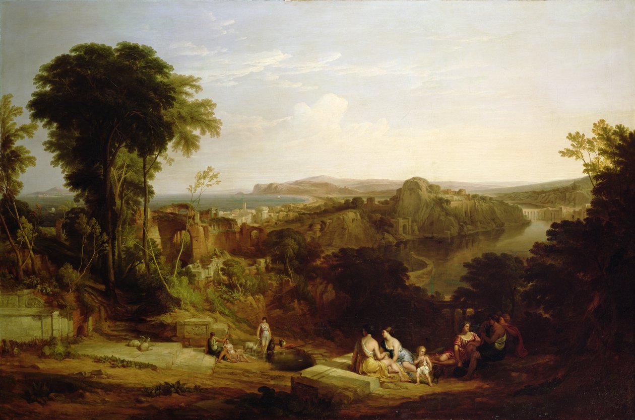 Lucullus villa vid Misenum i Neapelbukten av William Leighton Leitch