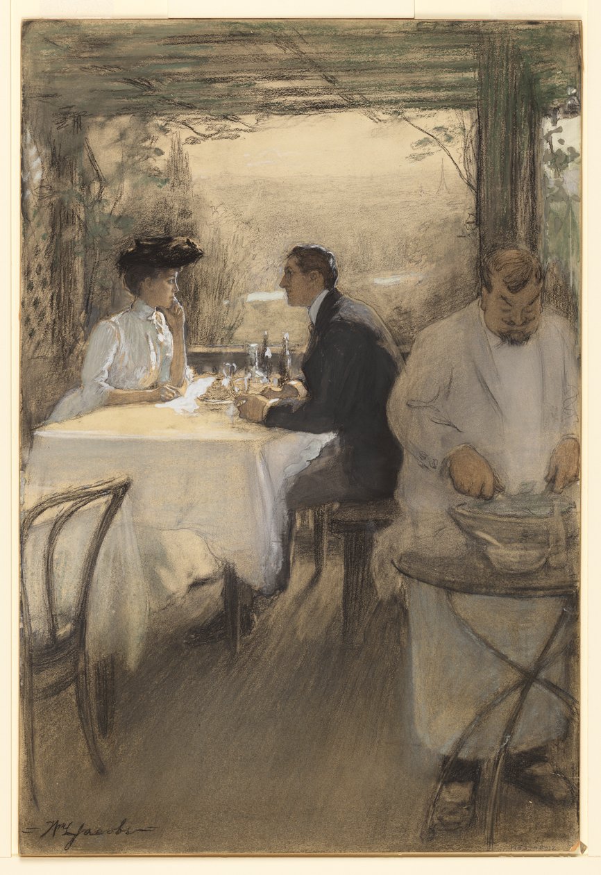 Bland bersåerna vid Père Lapins hade ett bord dukat till dem av William Leroy Jacobs