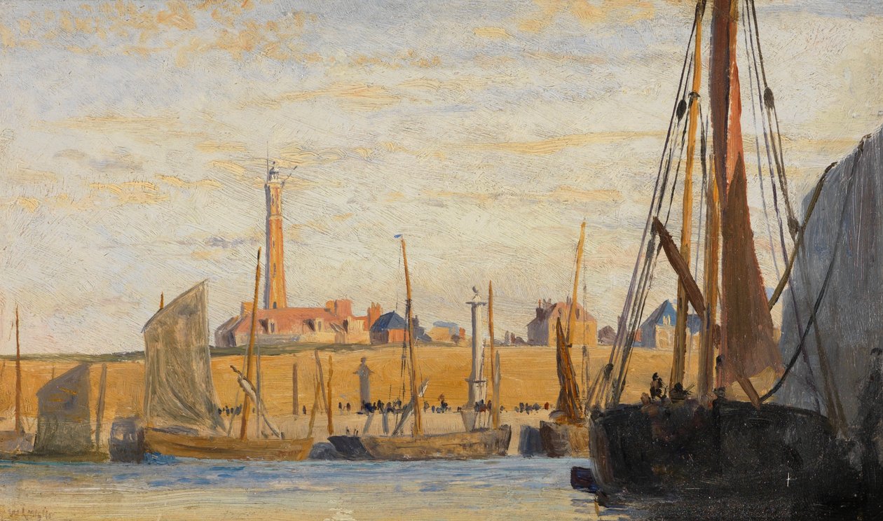 En kontinental hamn, 1890 av William Lionel Wyllie