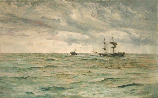 En vän av alla nationer (olja på duk) av William Lionel Wyllie