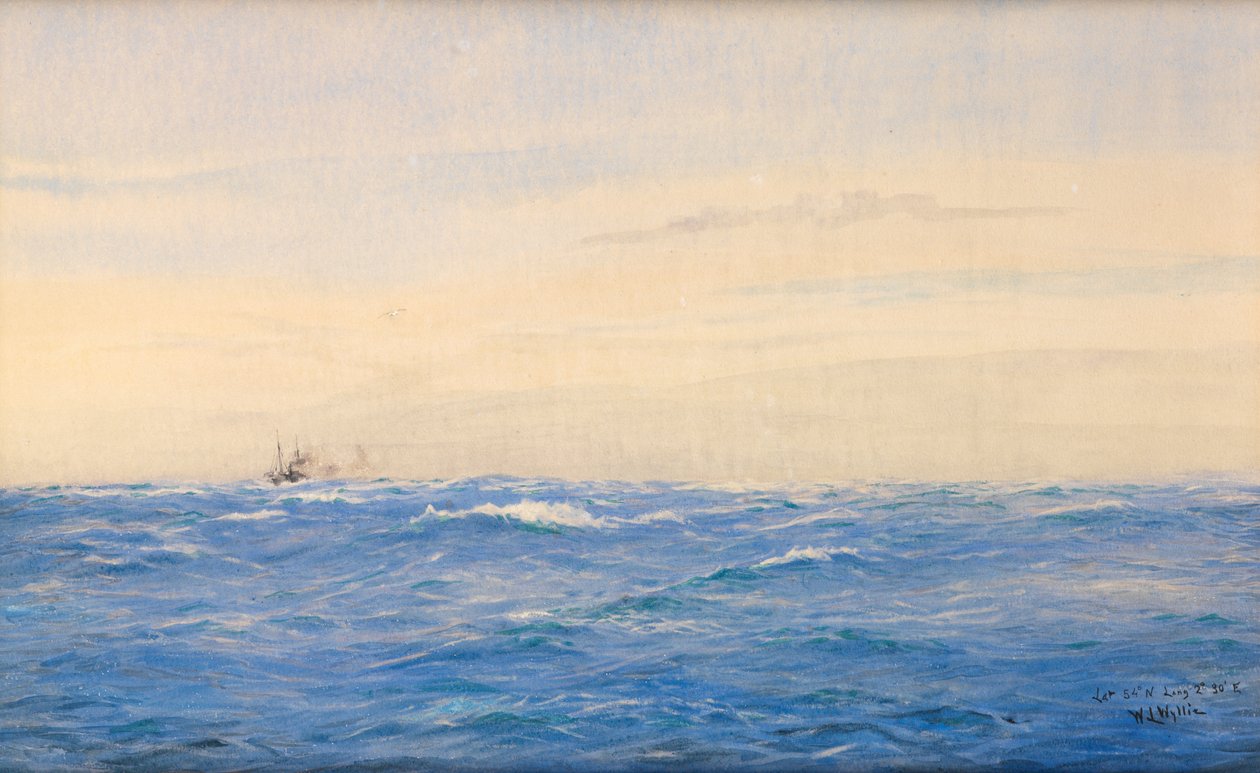 Konvoj, Nordsjön av William Lionel Wyllie