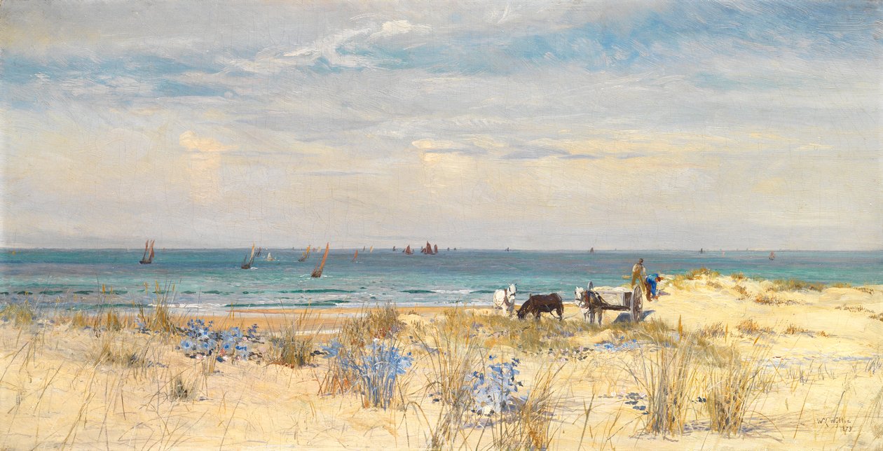 Skörda landet och havet, 1873 av William Lionel Wyllie