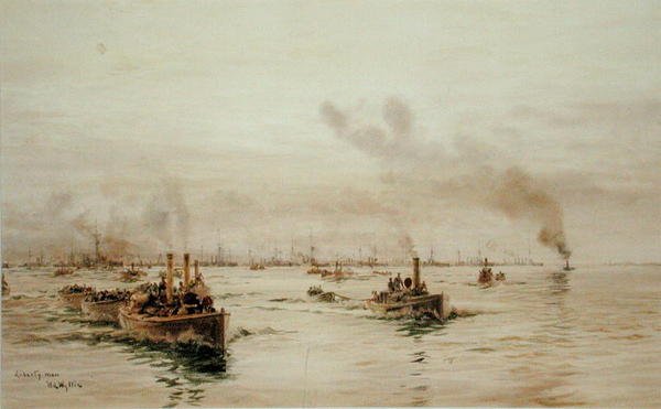 Liberty Men (akvarell på papper) av William Lionel Wyllie