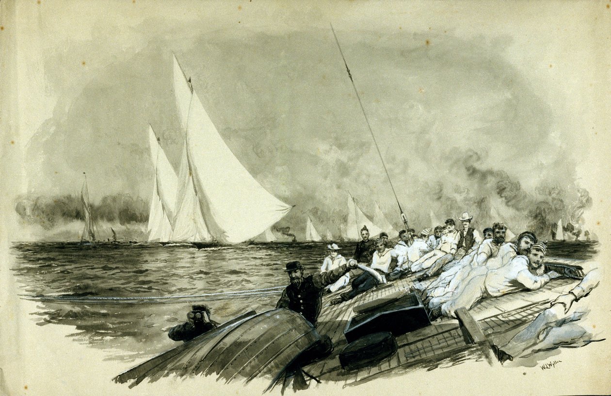 Lord Dufferins racerbåt (Frederick Temple Hamilton-Temple-Blackwood av William Lionel Wyllie