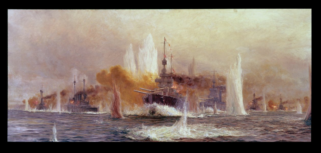 Slaget om Jylland 1916 av William Lionel Wyllie