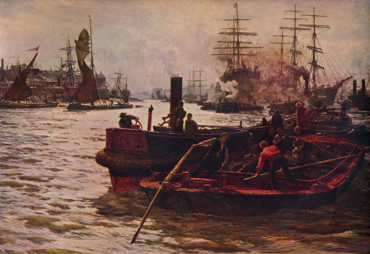 Arbete, glitter, glimt och rikedom, 1883 1935 av William Lionel Wyllie