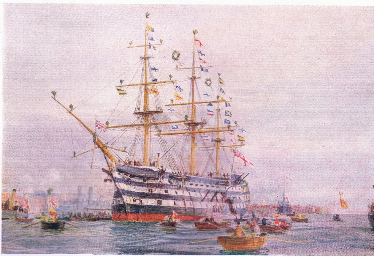 Trafalgar-årsdagen av William Lionel Wyllie