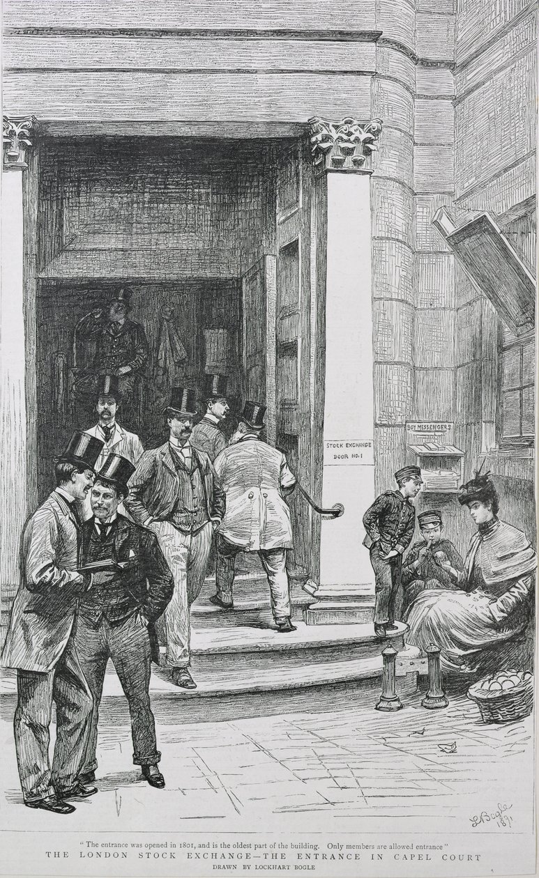 Börsentrén i Capel Court, 1891 av William Lockhart Bogle