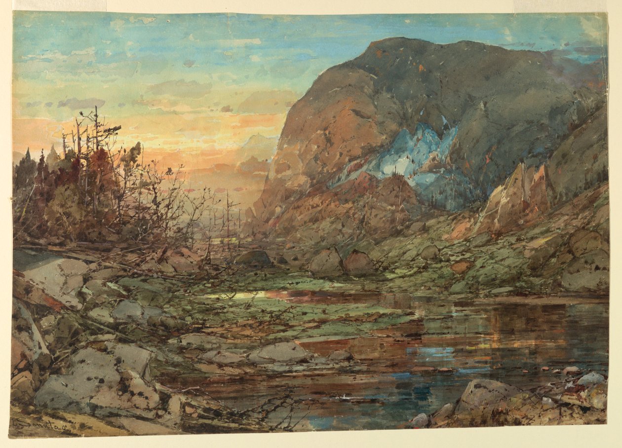 Carter Dome från Carter Lake, New Hampshire av William Louis Sonntag