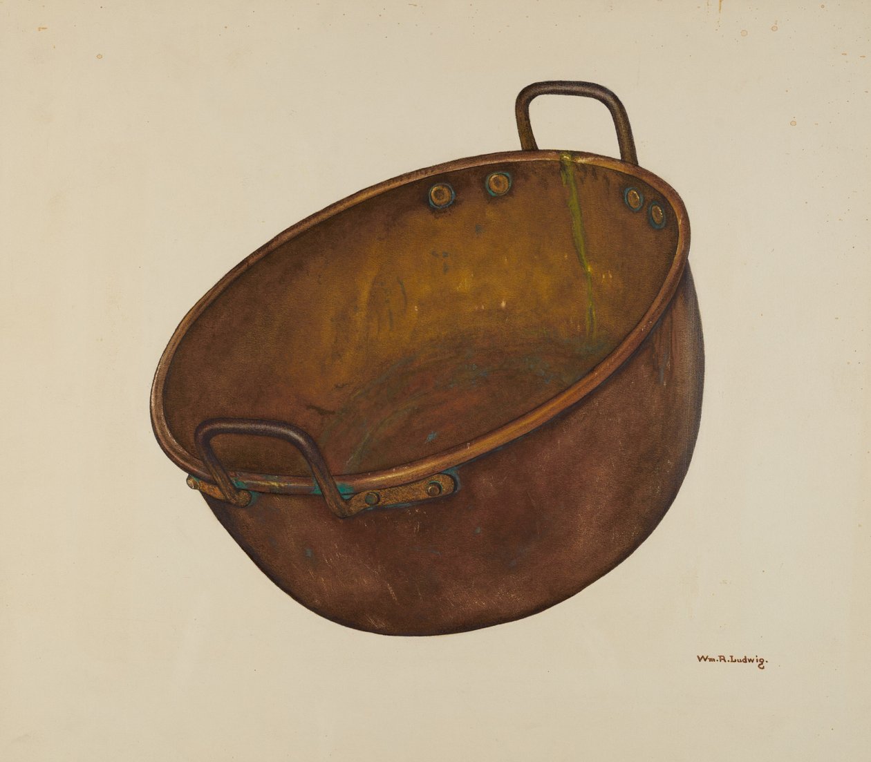Koppargodiskärl, ca. 1939. av William Ludwig