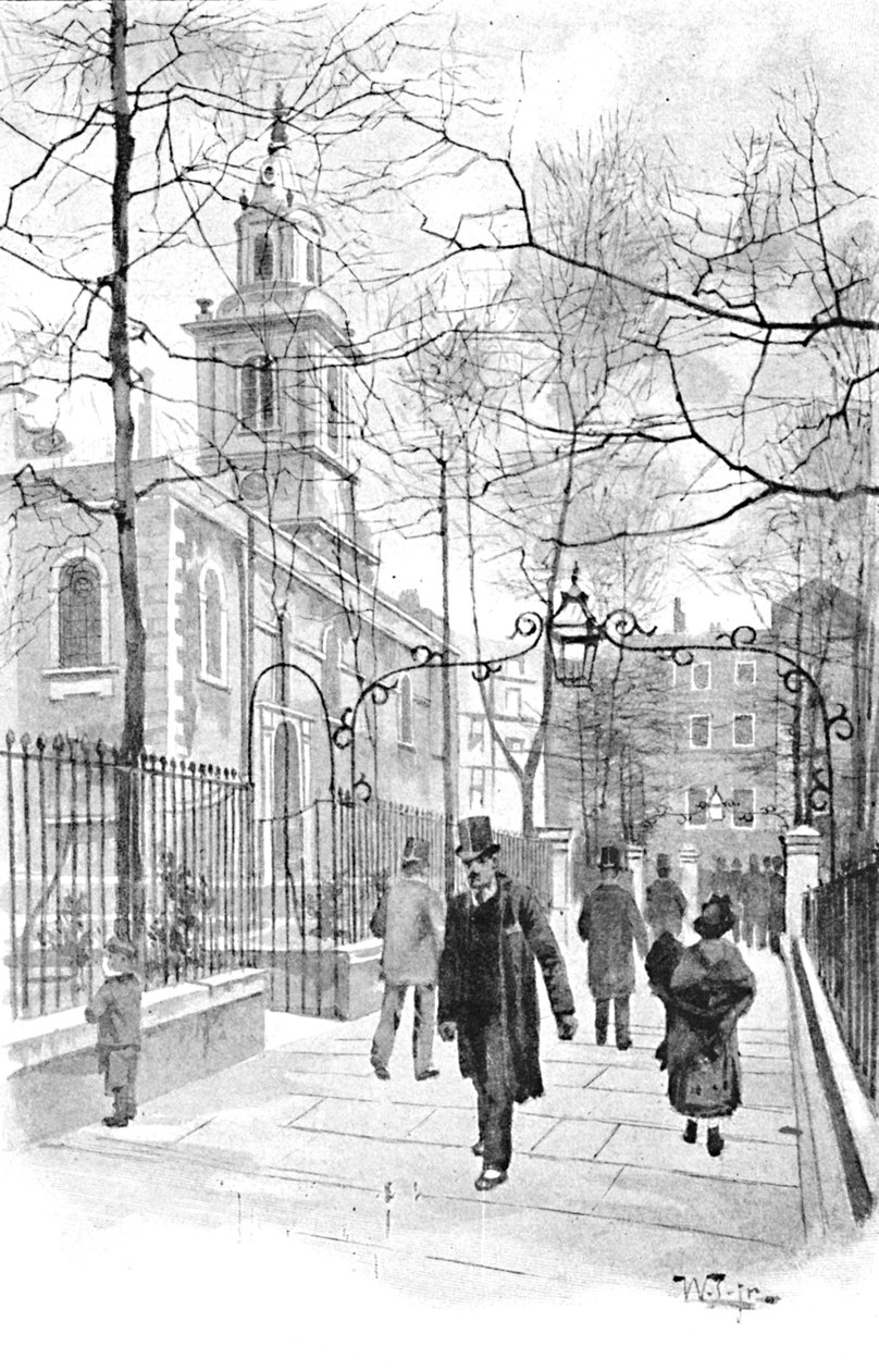 Aldermans Walk, Bishopsgate Street, 1891 av William Luker