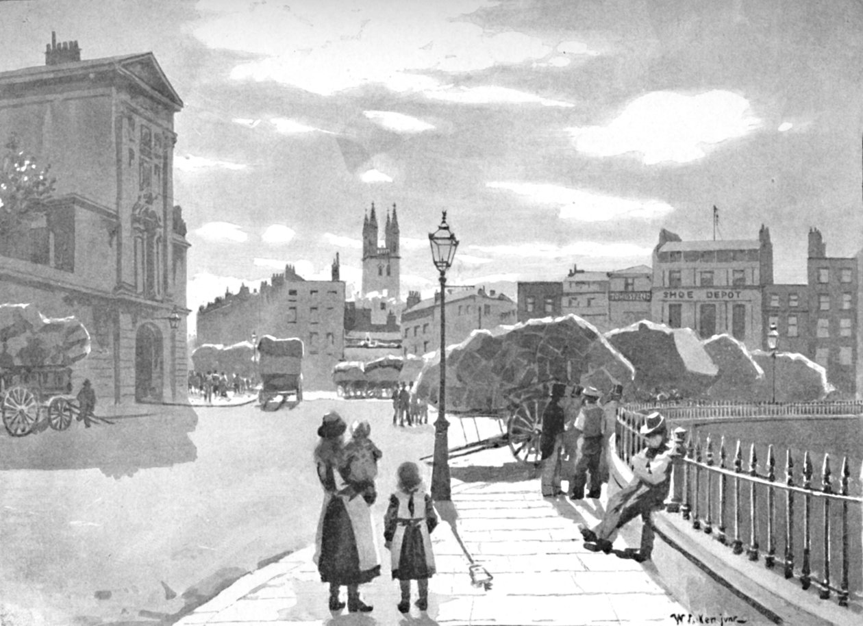 Smithfield och St. Bartholomews Hospital, 1891 av William Luker