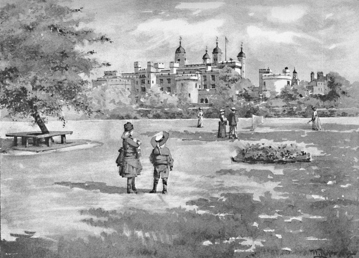 Towern i London från Trinity Square, 1891 av William Luker