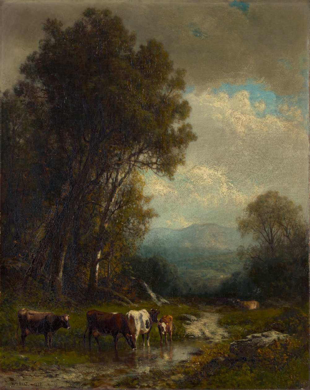 Landskap med boskap av William M. Hart