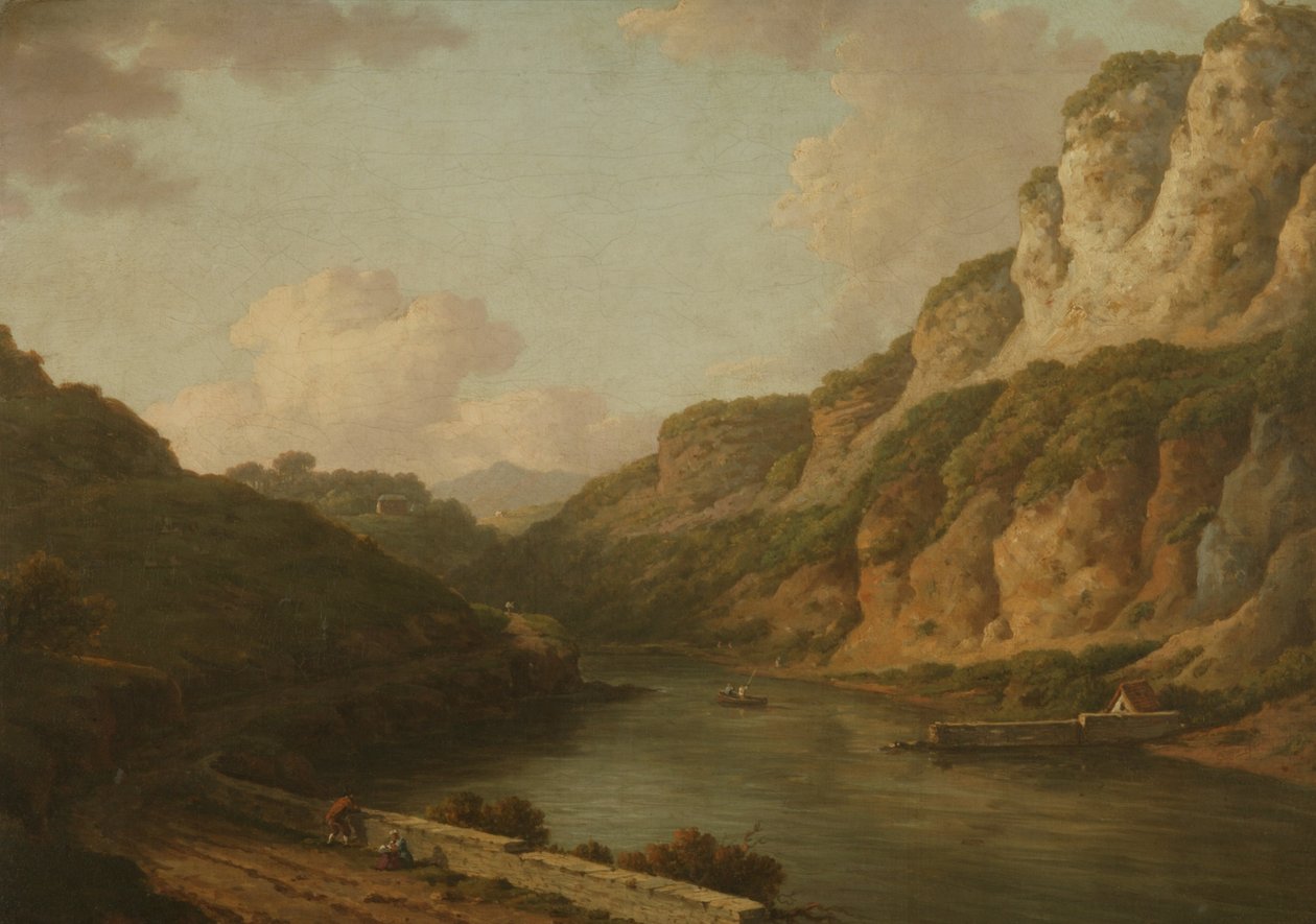 Matlock, Derbyshire, ca 1780 (olja på duk) av William Marlow