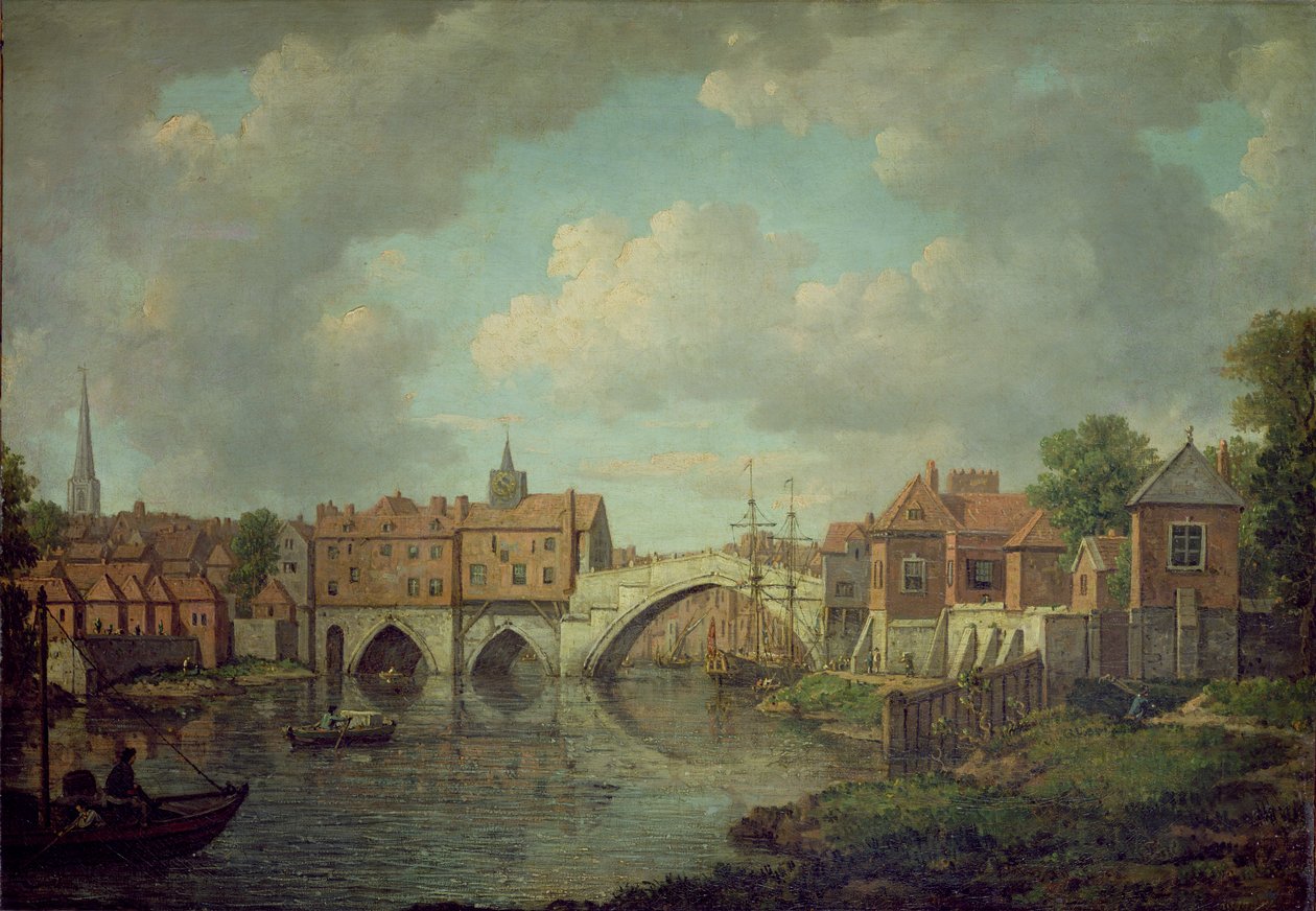 Ouse Bridge, York, ca 1764 (olja på duk) av William Marlow