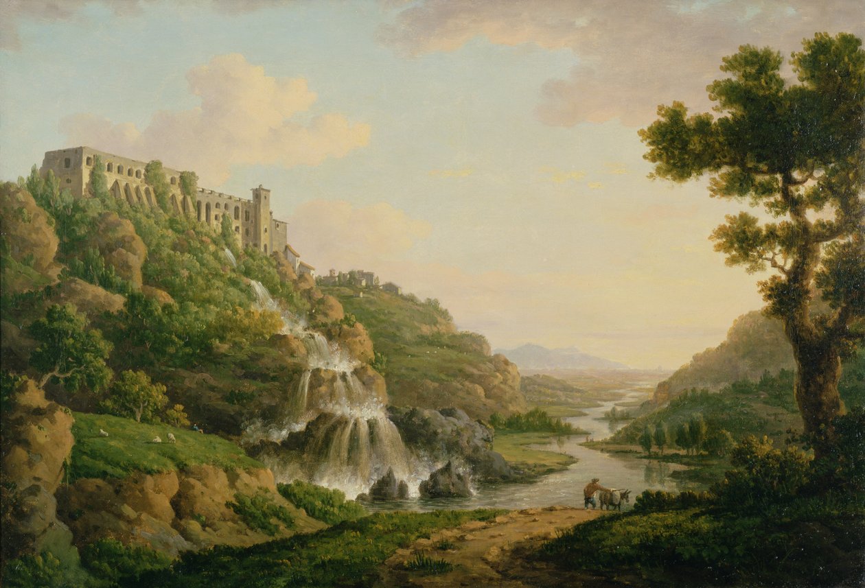 The Villa of Maecenas Tivoli, ca 1770 (akvarell) av William Marlow