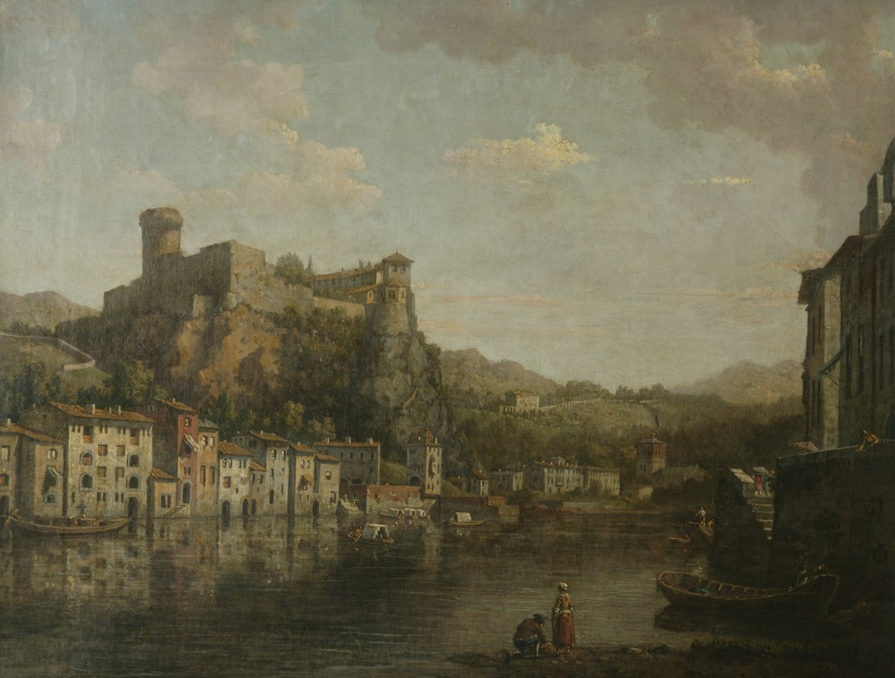 Utsikt i Lyons (olja på duk) av William Marlow