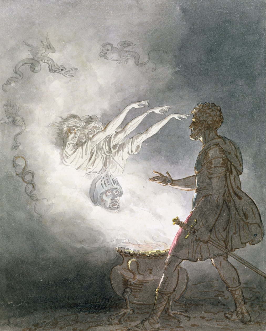 Macbeth ma le Faʻaaliga o le Ulu Faʻaauupegaina, Act IV, Scene I, mai 