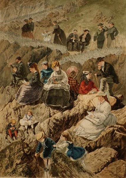 Besökare på Ilfracombe, North Devon av William McConnell