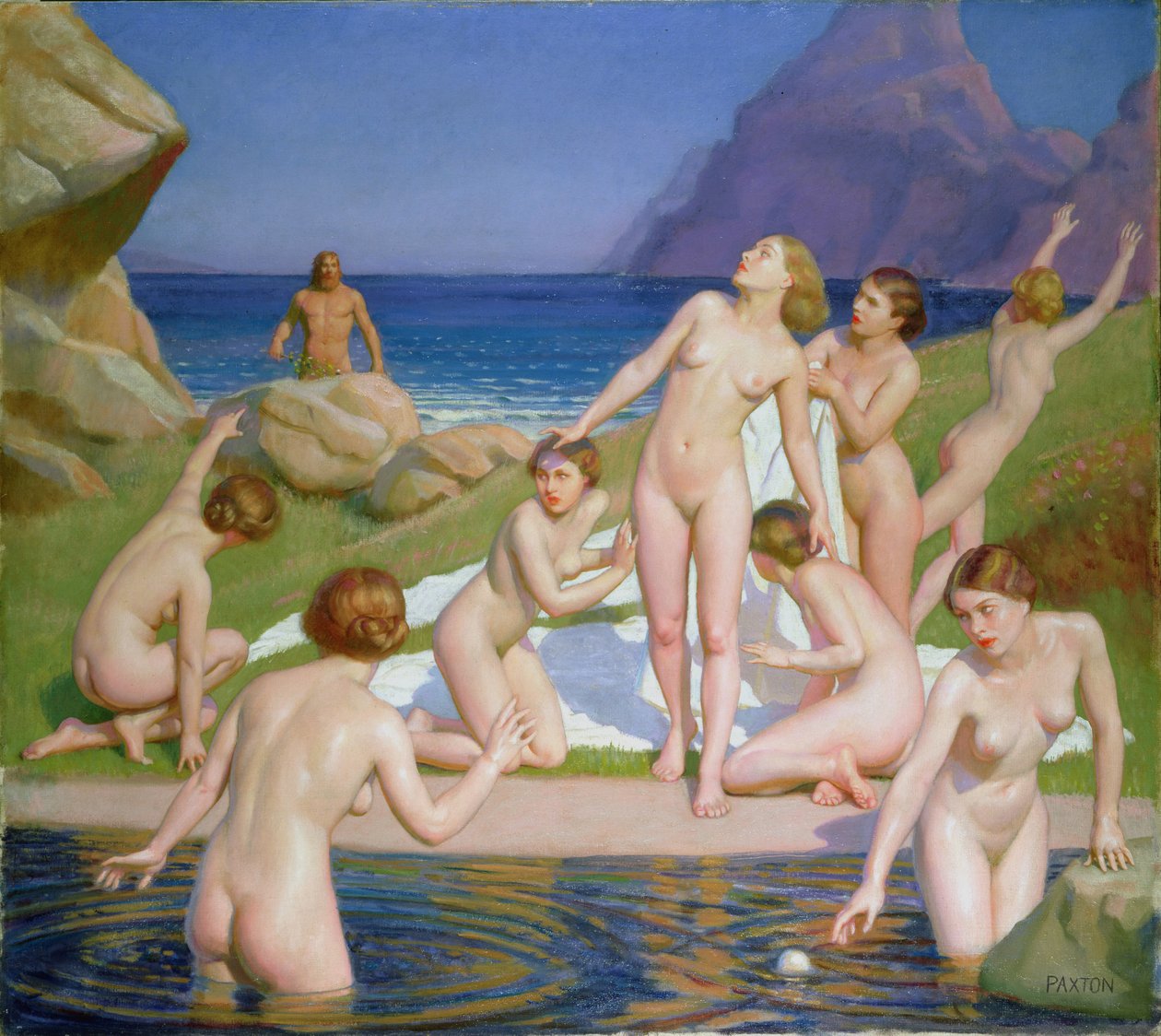 Nausicaa av William McGregor Paxton
