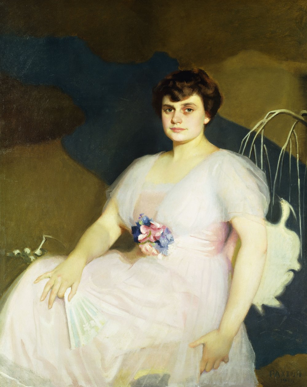 Porträtt av Charlotte Parker Milne av William McGregor Paxton