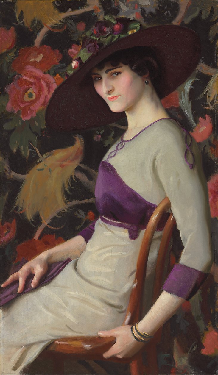 Ryssen; La Russe (olja på duk) av William McGregor Paxton