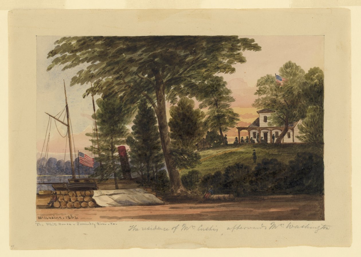 Vita huset - Pamunkey River av William McIlvaine