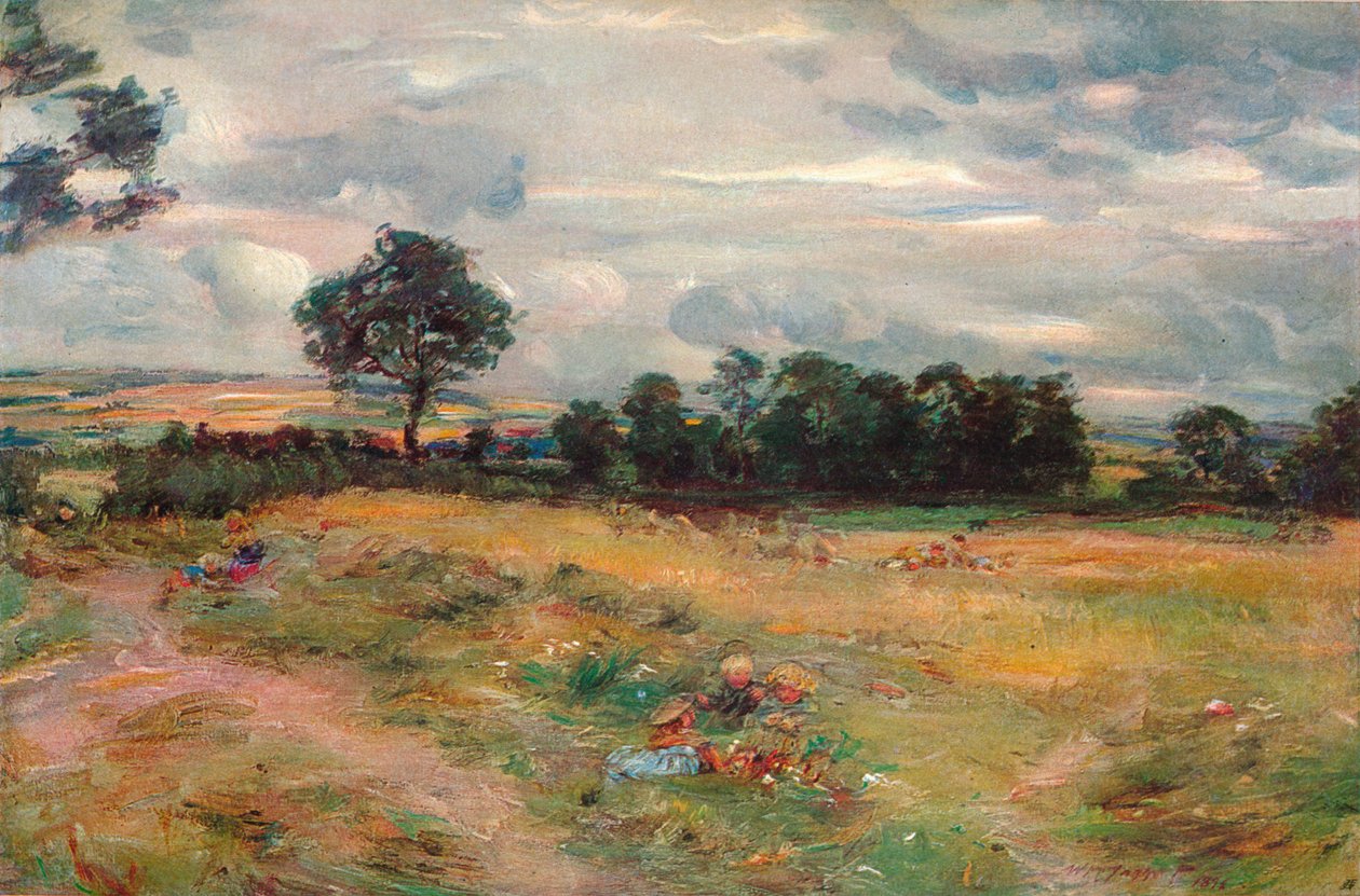 Skörd i Broomieknowe, 1896 av William McTaggart