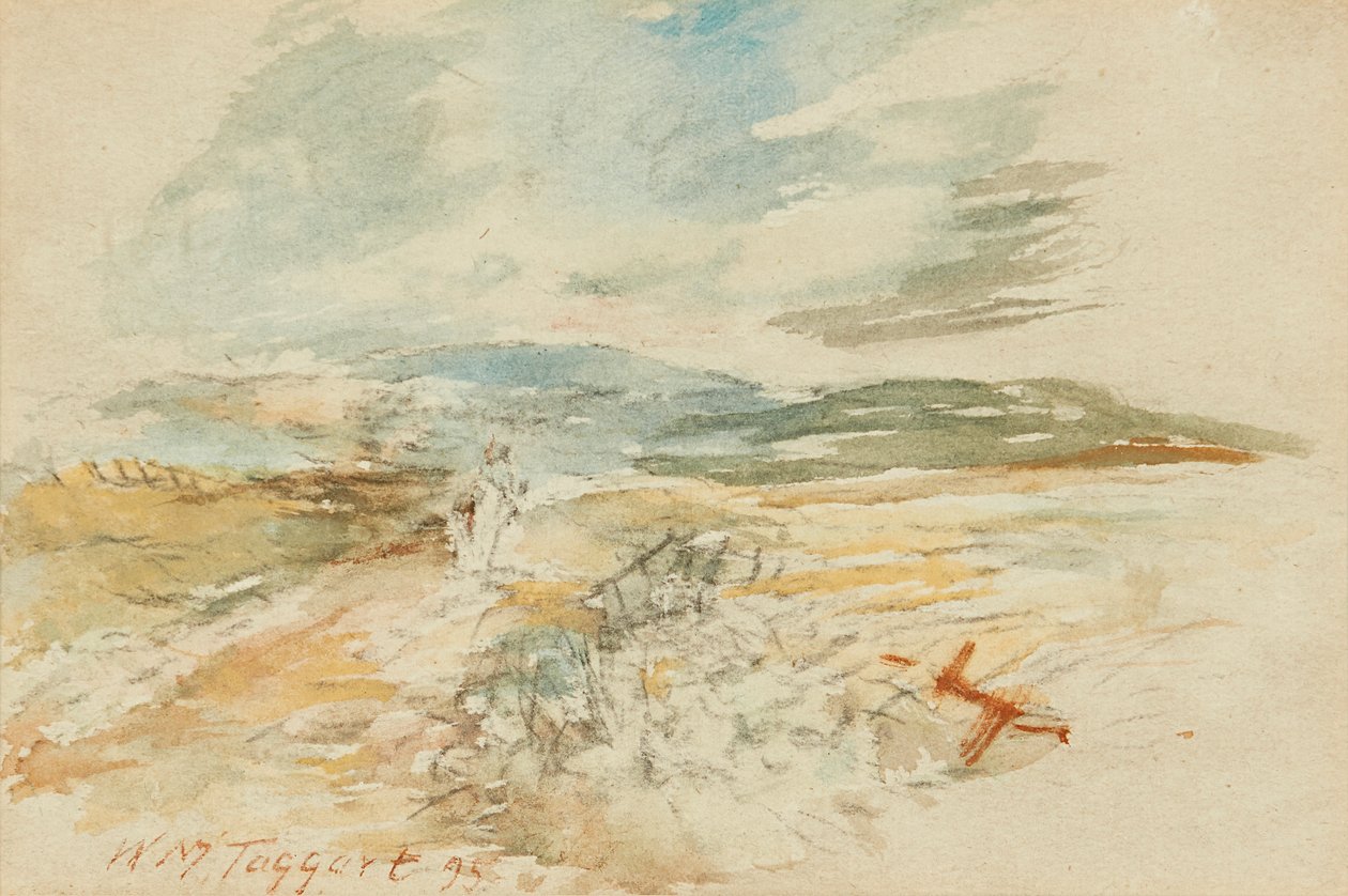 Highland Study (penna och akvarell) av William McTaggart